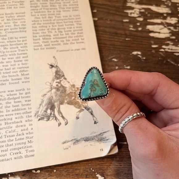 SOLD Kingman Turquoise Ring - Picture 2 of 4